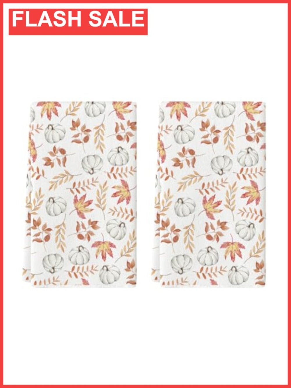 Artoid Mode Fall Kitchen Towels Set of 2 18x26 Inch Absorbent Polyester Dish